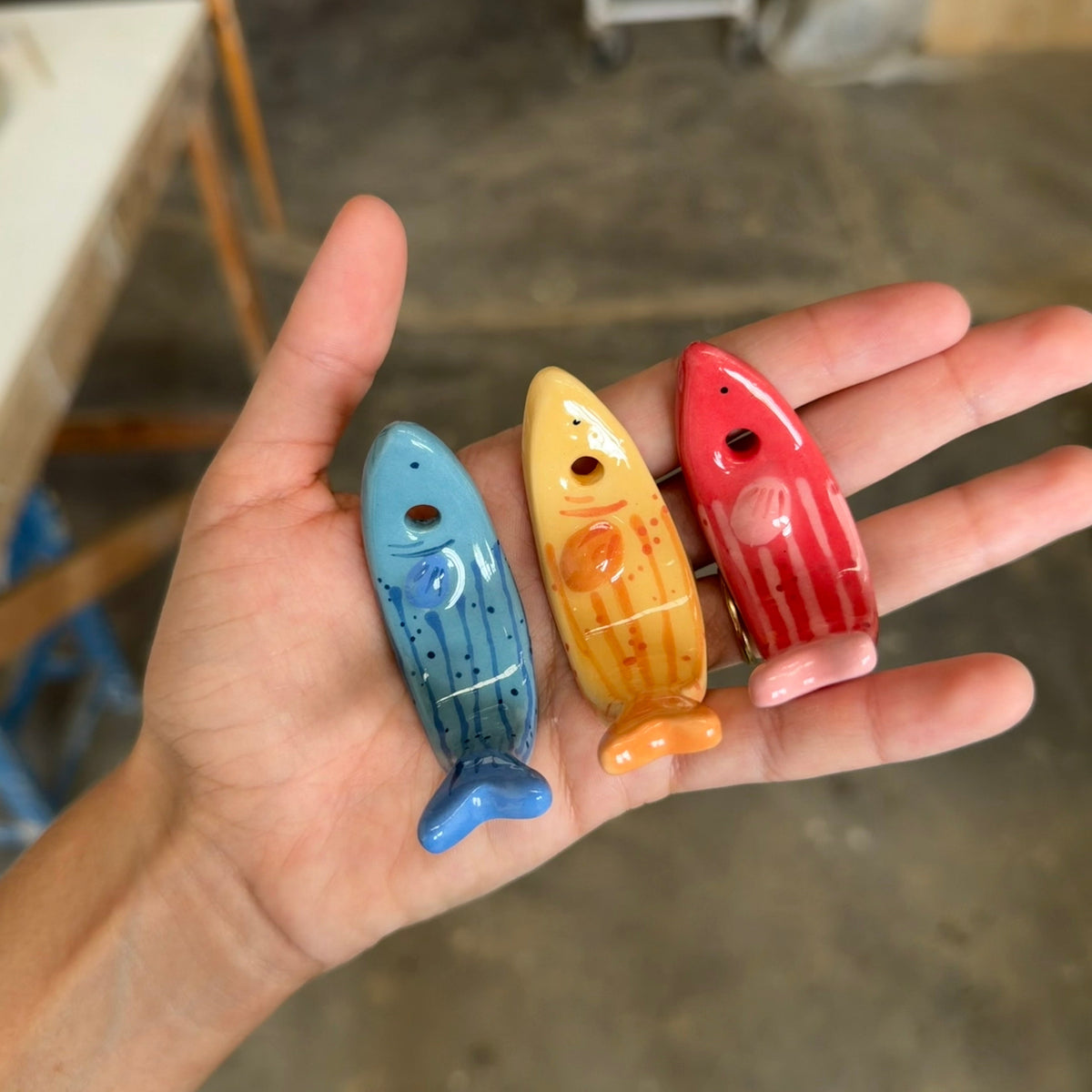 Ganchito de pez amarillo
