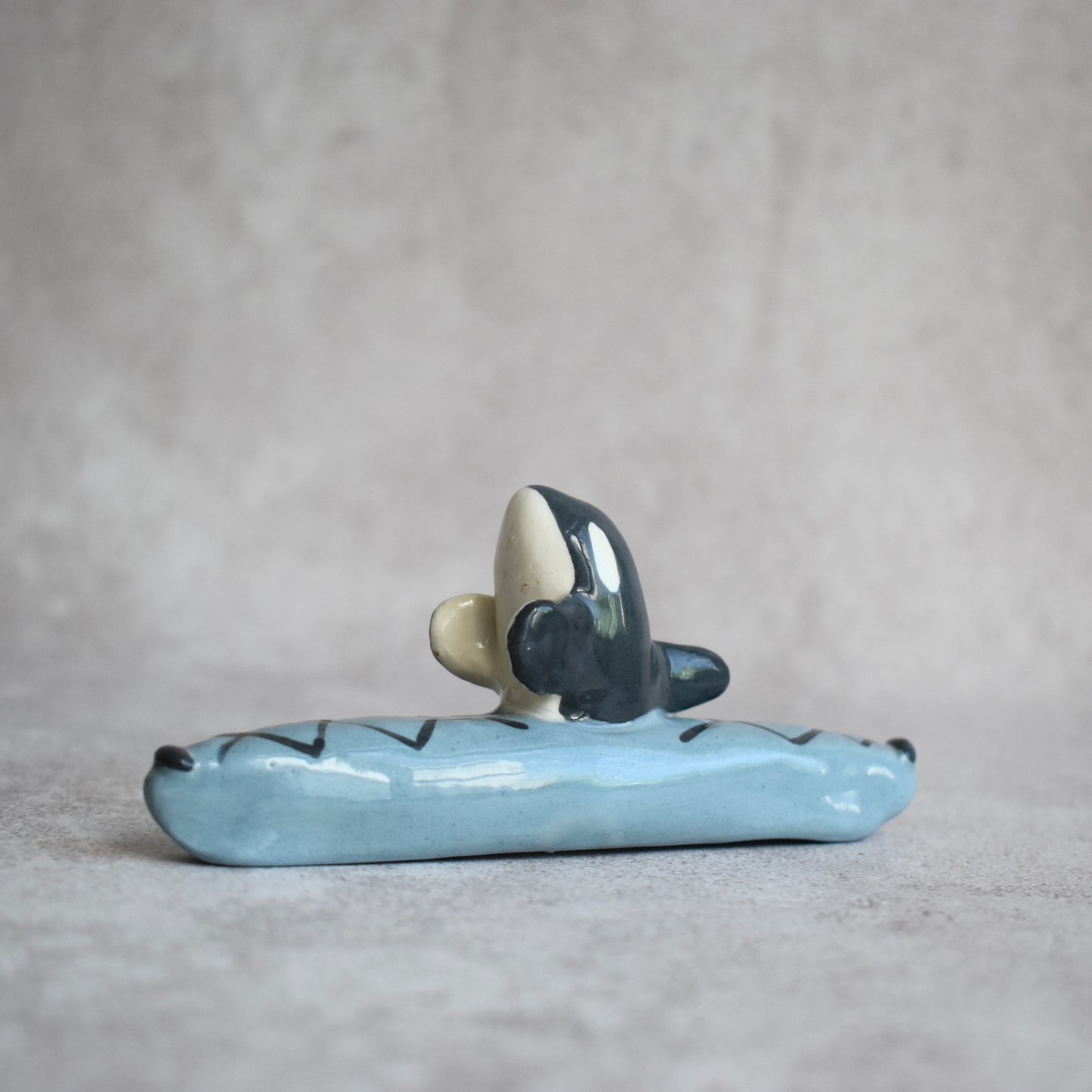 Orca en kayak