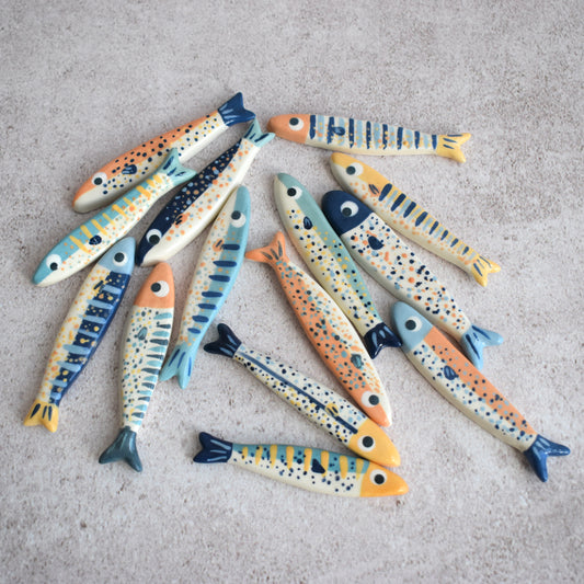 Imanes de sardinas (3 piezas)