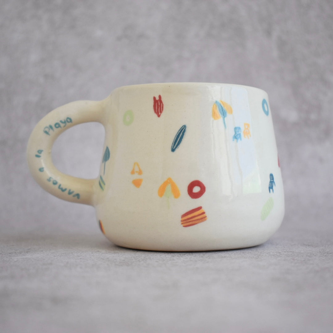 Taza vamos a la playa