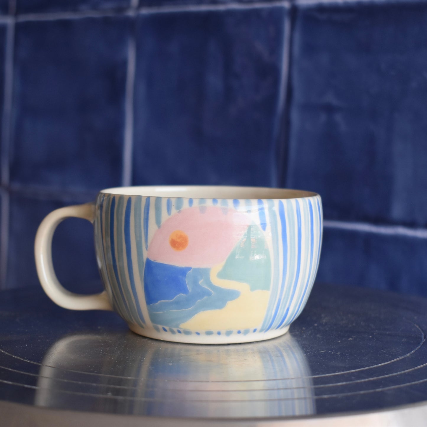 Taza Ventana al Mar - Azul