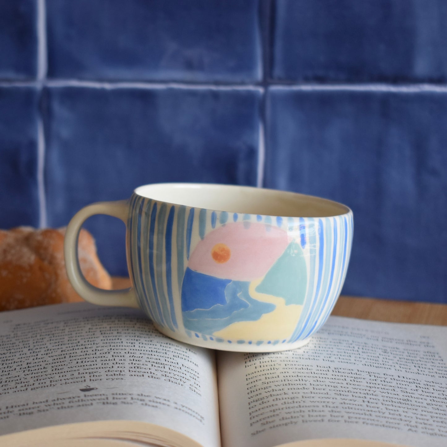 Taza Ventana al Mar - Azul