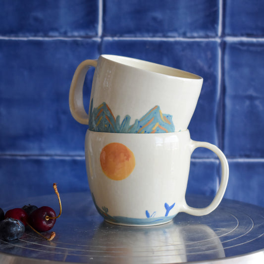 Taza entre el desierto y el mar