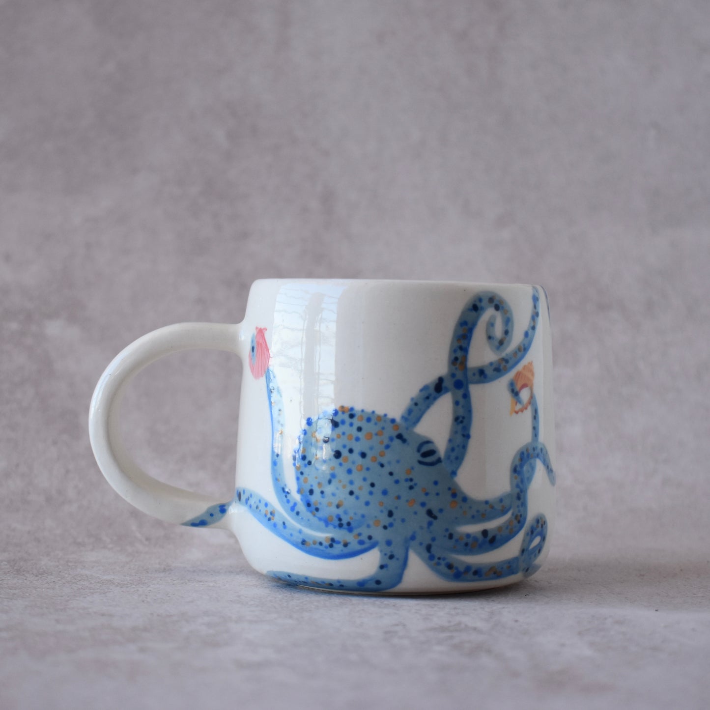 Taza pulpo azul