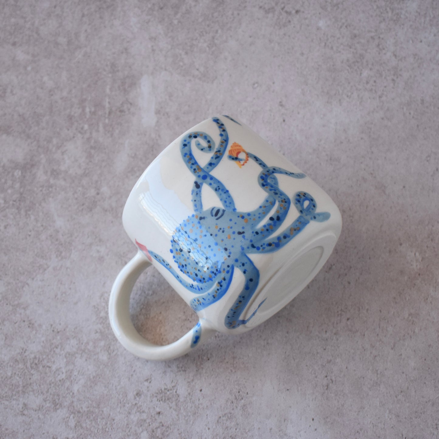 Taza pulpo azul