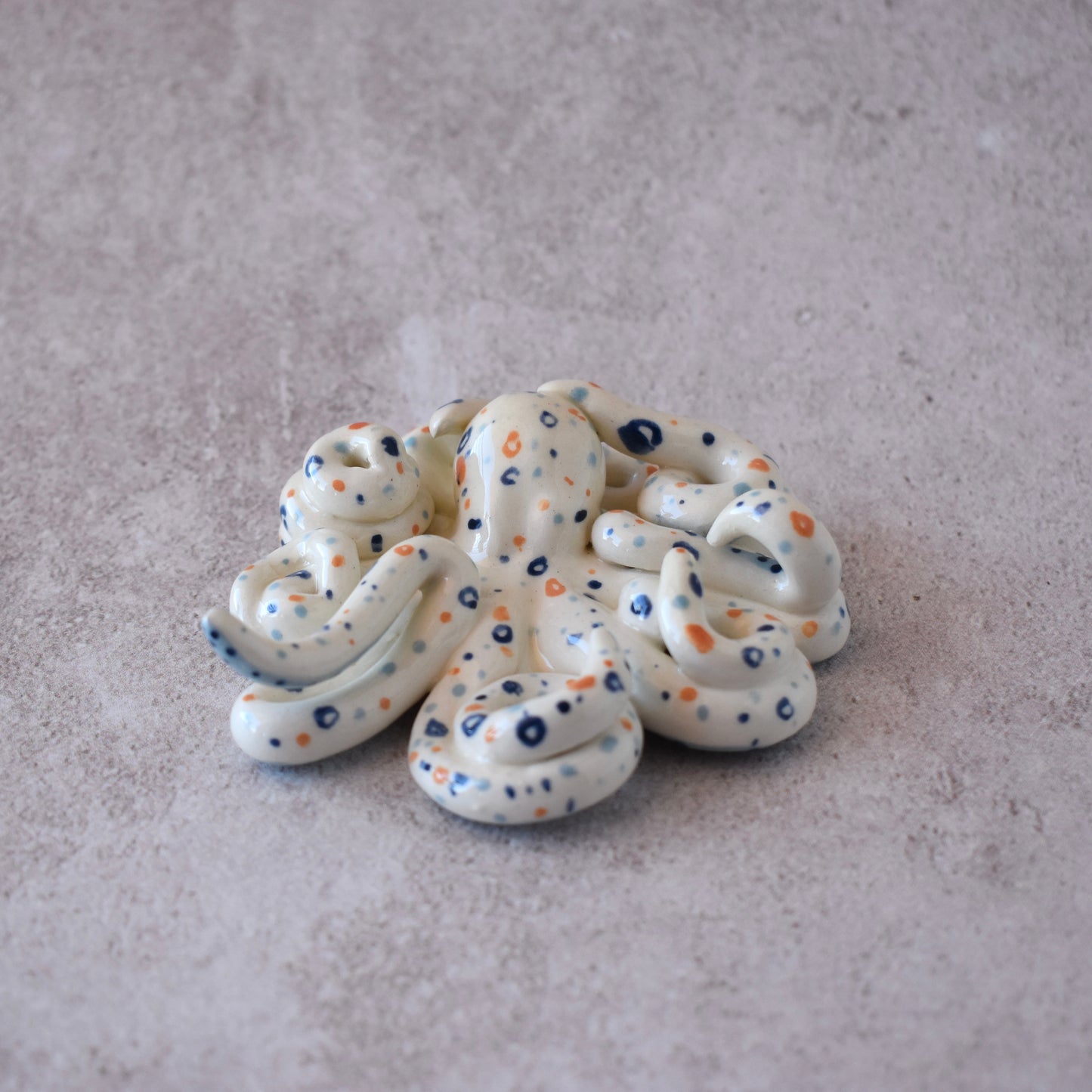 Pulpo portaincienso blanco