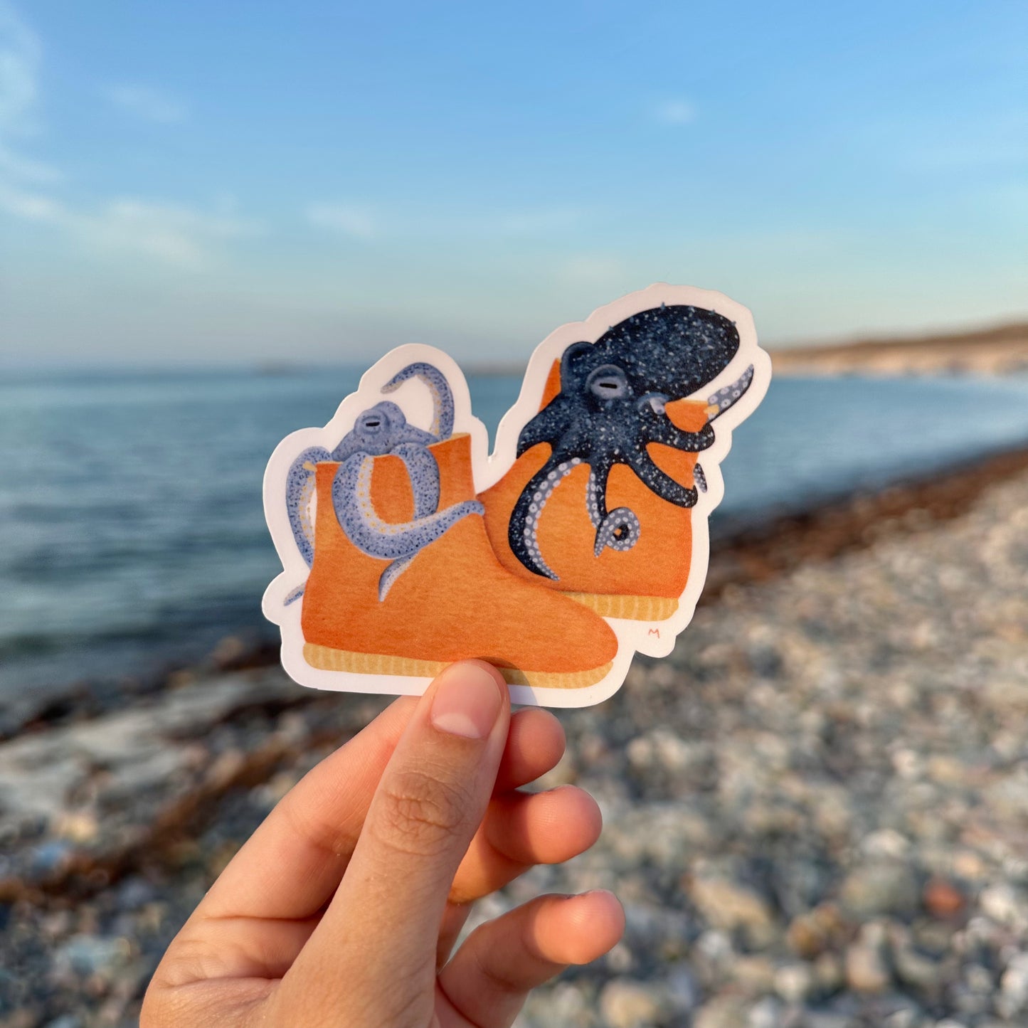 Sticker de pulpos en botas